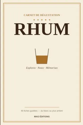 Couverture du Carnet de Dégustation Rhum
