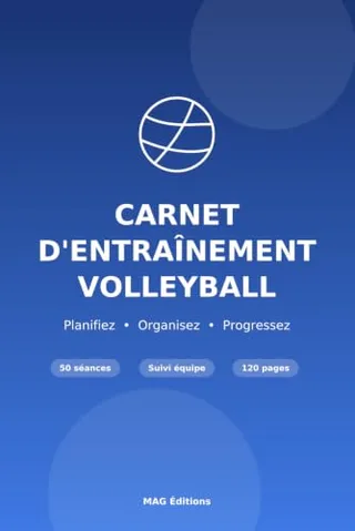 Couverture du carnet d'entraînement Volleyball